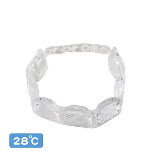 (1pcs, white) Cooling Neck Ring - Long-Lasting Coolness Adjustable Portable