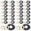30 Sets Clock Making Kit: Quartz Clock Movement Kit - Diy Repair Accessories with Washers Nuts And Gaskets for Wallclock Replacement 2
