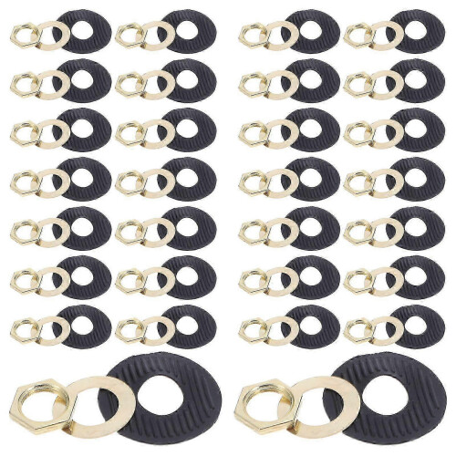30 Sets Clock Making Kit: Quartz Clock Movement Kit - Diy Repair Accessories with Washers Nuts And Gaskets for Wallclock Replacement 1