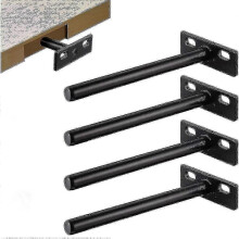 25-26 4pcs Floating Shelf Bracket, Metal Invisible Shelf Bracket, Heavy Duty Hidden Shelf Bracket, Invisible Wood Shelf Bracket