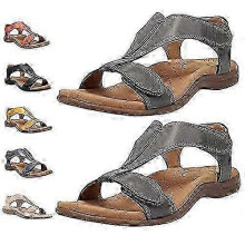 Comfy Orthotic Sandals, Women's Comfy Orthotic Sandals, Wedges Shoes Orthopedic Lightweight Beach Sandalias, Happy H 25-26