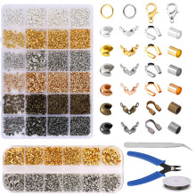 Galvanisierte DIY-Schmuck-Abstandshalter-24 Quadrate 12 Quadrat