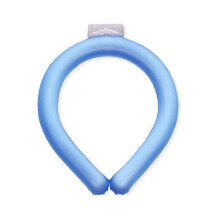 (M, BLUE) Cooling Neck Ring Safe High-strength Lightweight Ice Pillow Wearable Neck Cool Tube for summe