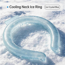 (1pcs A) Cooling Neck Ring for Instant Cooling Relief, Hands-Free Reusable Ice Neck Ring for Summer Heat