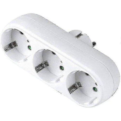3-Way Multiple Plug Adapter for Home, 16A/250V Space-Saving 25-26