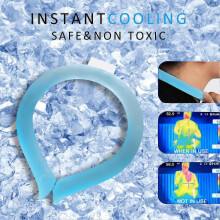 (M) Cooling Neck Ring Safe High-strength Lightweight Ice Pillow Wearable Neck Cool Tube