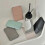 Folding makeup mirror, made of artificial leather, adjustable angle and easy to carry 4