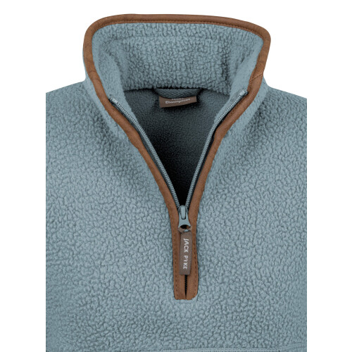 JACK PYKE JACK PYKE Ladies Half Zip Sherpa Fleece Pullover Ice Blue Small