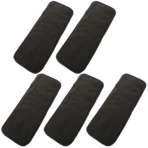 Breathable Bamboo Diapers for 10Pcs Grey Reusable Inserts