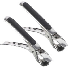 (black) 2pc Kitchen Folding Hot Dish Plate Clip, Universal Stainless Steel Plate Lifter Hot Dish Plate Bowl Clip Plate Retriever Tongs (d-v2)_m24