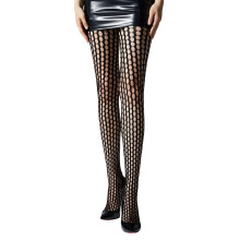 (6205 Black) Gothic Fishnet Stockings for Halloween Costume