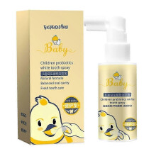 (Orange flavor) 1-3pcs 40ml Oral Care Spray for Children Tooth Decay Protection Kids Teeth Cleaning