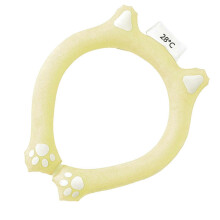 ZENGO Neck Cooling Ring, Foldable Wearable Cooling Gel Neck Ring for Indoor (Yellow)