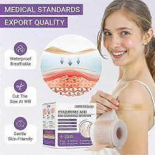 (3PCS) Hyaluronic Acid Nano Microneedle Repair Tape, Silicone Tape For Scars, Reusable Medical Grade Silicone Scar Tape For C-section
