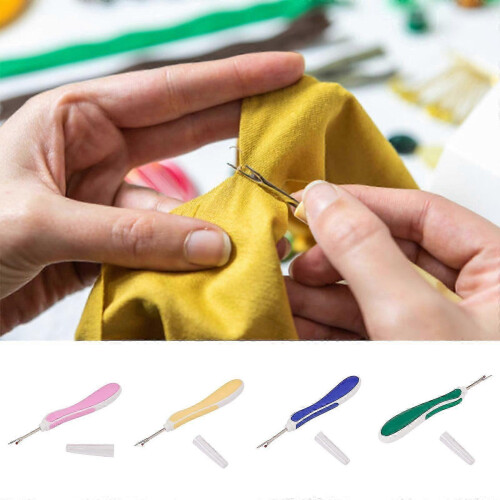2 Pcs/Set Seam Rippers Thread Remover Easy to Use Sewing Tool Silicone Wire Remover for Needle Work 1