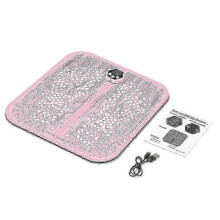 EMS Foot Massager Mat USB Rechargeable Leg Reshaping Pad, 6 Modes 19 Levels for Blood Circulation and Muscle Pain Relief