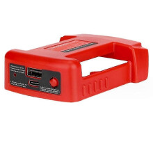 Portable Power Bank with USB-C Fast Charging, ABS+PC Material, Belt Clip for Waist Mount, Compatible with Milwaukee 18V Li-Ion Battery