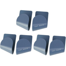 6Pcs Pan Lid Rack Pot Lid Storage Rack Wall Mount Pan Lid Rack Pan Lid Rack Pot Lid Holder Kitchen Utensil Storage Rack