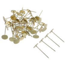 Heavy Duty Upholstery Tack Nails for Decoration 50Pcs Golden Flat Head Pins