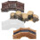 4Pcs Miniature Landscaping Bridge Adornment Plastic Arch Bridge Model Decor 1