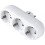 3-Way Multiple Plug Adapter for Home, 16A/250V Space-Saving 25-26 1