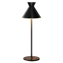 Lampada da Tavolo LED Senza Fili Regolabile Moderna Design Atmosfera Nero 38 cm — lampada notte ricaricabile