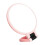 Lightweight Handheld Mirror With 50X Magnifier Side-Pink black 1
