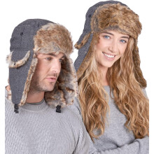 Cappello da aviatore invernale impermeabile, caldo, unisex, taglia unica, motivo a spina di pesce