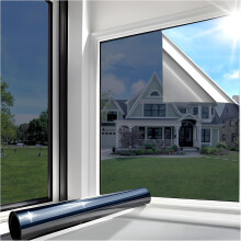 Lámina Espejada para Ventanas Protección Solar UV Aislante Térmico 45x1000cm — lámina para cristales, protección solar