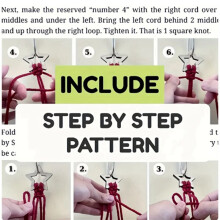 Macrame Woven Christmas Tree DIY Kit Christmas Gift Kit Very Suitable for Family Friends Perfect Holiday Gifts