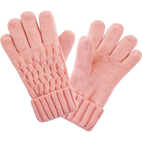 Set Invernale per Bambini: Cappello, Sciarpa e Guanti, Caldo e Confortevole, 3-9 Anni, Rosa 2