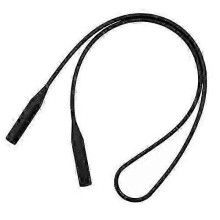 Soft Silicone Eyeglass Strap with Adjustable Neck Cord for Sports Sunglasses  Black