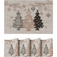 Weihnachtliche Tischsets Dekorativ Langlebig Abwaschbar 4 Stk. 30x45 cm — tischsets, weihnachtstischläufer