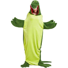 Krokodil Kostüm Overall Plüsch Weich Lustig Grün L — tier onesie, schlafanzug overall, halloween kostüm