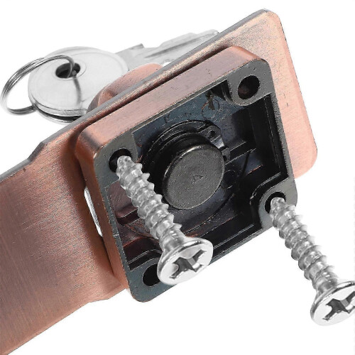 Durable Cabinet Hasp Latch for Doors 1Set Padlock Latch with Lock 1