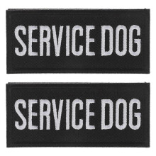 2pcs Service Dog Harness with Embroidered Fabric Patch for Easy Wear Comfortable Polyester Material Suitable for Small To Large Pets Ideal for Trainin