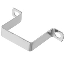 Stainless Steel Pipe Clamps, Square Bracket for Tight Fixation, Heavy-Duty Construction Mounting Hardware (1-Pack)