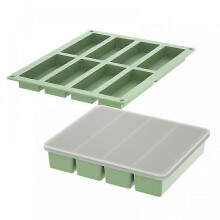 (Army Green)Ice Cubes Tray Silicone Molds Silicone Ice Cubes Tray Rectangular Shape Ice Cubes Molds Suitable compatible with Cocktails Bever