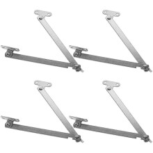 Iron Cabinet Door Support Pull Rod for Adjustable Use 4Pcs Set