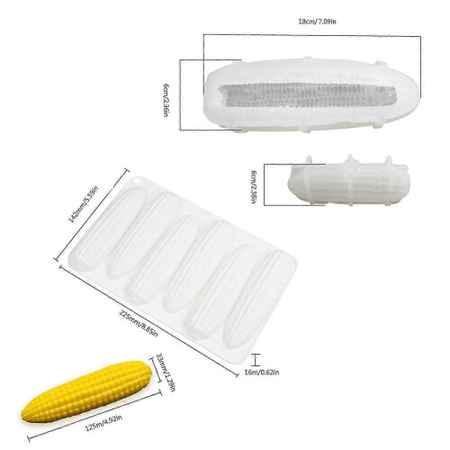 Corn Silicone Mousse Cake Molds Nonstick Corn Designs Pastries Silicone Molds for Cheese cake and Chocolate