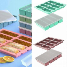(Army Green)Ice Cubes Tray Silicone Molds Silicone Ice Cubes Tray Rectangular Shape Ice Cubes Molds Suitable compatible with Cocktails Bever