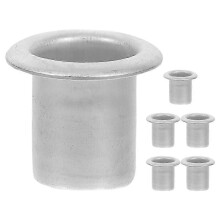 6pcs Metal Candle Cups Holders Candlestick Liners Inserts Holder Prevents from Wax Dripping for Lamp or Candle Making Metal Candle Inserts