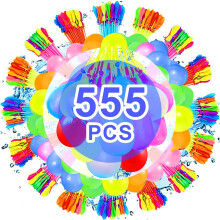 Set di Palloncini d'Acqua a Riempimento Rapido 555 Pezzi Colorati — giochi giardino, battaglia acqua, accessori piscina
