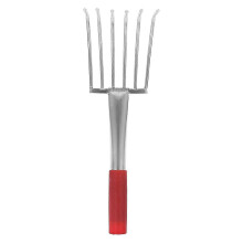 Stainless Steel Clamming Rake for Shell Harvesting, Comfortable Handle Beach Shellfish Digging Tool