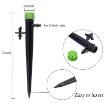 100pcs Micro Drip Irrigation Sprinklers, 360 Degree 8 Holes Water Flow Irrigation Emitters for 1/4" (4-7mm) Tubing, for Garden Drip Irrigation Sy