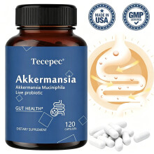 (120 Capsules) Akkermansia Muciniphila Probiotic - 100 Million AFU - 60 Capsules