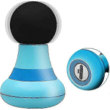 (Blue) USB Rechargeable Mini Electric Massager - 6-Speed Cordless Handheld for Muscle Relaxation (Men/Women)