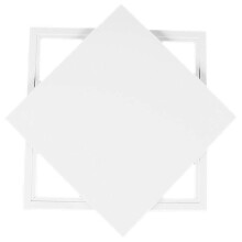 Ceiling Access Panel 23x23x2cm, Aluminum Alloy Drywall Access Door, White, Tool-Free Installation, for Computer Networks, Cable Access, 1 Pack