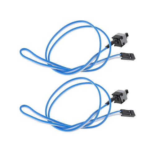 Power Supply I/O Reset Switch PC Motherboard Cable and Button Switch Replace a Broken Power Switch /Cable on Desktop PC  Blue and white