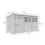 12 x 8 Pent Shed Tanalised (Double Door, With Windows) 4